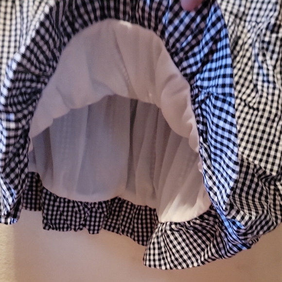 Japna Black and White Gingham Skirt Set - Picture 4 of 7